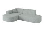ECKSOFA Ottomane Links MARI-L1 - 243x171x79 cm Grün Tissu