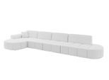 ECKSOFA Ottomane Links LIVO-L3 - 422x173x79,5 cm Weiß