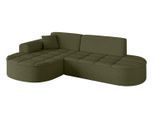 ECKSOFA Ottomane Links TARO-L1 - 243x171x79,5 cm Grün