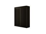 KLEIDERSCHRANK BEROG - 150 cm - Schwarz