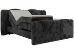 BOXBETT FORTINA 180/200 - Dunkelgrau Plüsch - H3