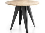 ESSTISCH Glory runder ausziehbarer, Craft Eiche 100-140/100/76 cm