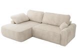 ECKSCHLAFSOFA CUBO L Creme Cord - links