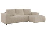 ECKSOFA MONIVA Creme Strukture - Rechts