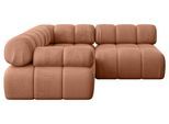 ECKSOFA modulares Sofa Mende-L1 - 190x190x70 cm Apricot Velours