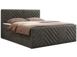 BOXBETT PARIS DUO 120/200 - Dunkelgrau Velvet - H3