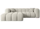ECKSOFA Ottomane Links OLEA-L1 - 231x173x74 cm Creme