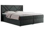 BOXBETT NEOMI 180/200 - Dunkelgrau Strukture - H4 - Visco