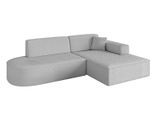 ECKSOFA Ottomane Rechts IREA-L1-v4 - 232x165x77 cm Hellgrau