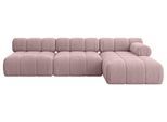 ECKSOFA modulares Sofa Razon-L2 - 285x160x70 cm Rosa Cord