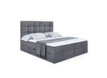 BOXBETT mit H4-Matratze und Lattenrost - APO - 120x200 Dunkelgrau