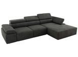 ECKSOFA RILASSO L Dunkelgrau Velvet - rechts