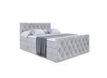 BOXSPRINGBETT AMAY-Z KING - 180x200 - H3/H4 - Hellgrau