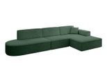 ECKSOFA Ottomane Rechts IREA-L2-v4 - 327x165x77 cm Grün
