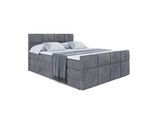 BOXSPRINGBETT ARDENI-Z KING - 120x200 - H3/H4 - Dunkelgrau