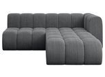 ECKSOFA modulares Sofa Darnel-L1 - 205x177x70 cm Dunkelgrau