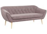 SOFA Pirs 3 Sitzer Strukture Rosa