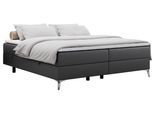 BOXBETT LESS 200/200 Dunkelgrau Kunstleder - H4