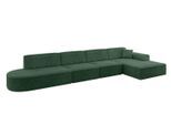 ECKSOFA Ottomane Rechts IREA-L3-v3 - 412x165x77 cm Grün