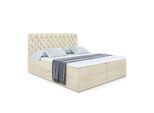 BOXBETT mit Matratze H4 und Lattenrost - BOXI8 - 200x200 cm - H4 - Beige