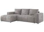 ECKSOFA MONIVA Hellgrau Velvet - Links