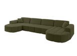 WOHNLANDSCHAFT LIVO-U2 - 400x173x79,5 cm Grün