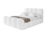 POLSTERBETT mit Bettkasten, Fußteil und Lattenrost, Boxbett ohne Matratze - KALA-Z 160x200 Weiß