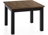 ESSTISCH Toren ausziehbar verlängerbar quadratisch, Eiche Braun Rustikal 90-190/90/76.5 cm