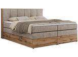 BOXSPRINGBETT ALBERO 1 KING 200/200 Beige Strukture - H3