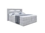 BOXSPRINGBETT NOEL GOLD KING - 140x200 - H3/H4 - Hellgrau