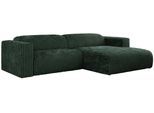OFERTA WYCOFANA ECKSOFA PASADENA Grün Cord Rechts Seite