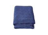 STRICKDECKE 130/170 cm, Baumwolle mit Zopfmuster