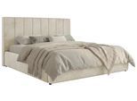 POLSTERBETT TENARDO CLASSIC 200/200 - Beige Velvet - ohne Matratze