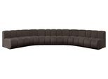 WOHNLANDSCHAFT modulares Sofa Montra-U1 - 490x174x70 cm Braun