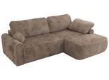 ECKSCHLAFSOFA CUBO L Braun Cord - rechts