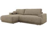 ECKSCHLAFSOFA RINA L Dunkelbeige Strukture - links