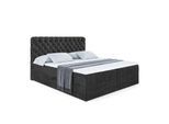 BOXBETT mit Matratze H4 und Lattenrost - BOXI8 - 120x200 cm - H4 - Schwarz