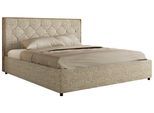 POLSTERBETT LARINO CLASSIC 180/200 - Beige Strukture - Multipocket-Matratze
