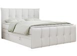 BOXSPRINGBETT PREMIUM 11 KING 120/200 Weiß Kunstleder - H3