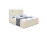 BOXBETT mit H3-Matratze und Lattenrost - BRUGO - 180x200 Beige