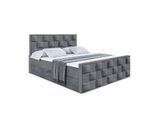 BOXBETT ZAFIRA - 140x200 - H3 - Dunkelgrau