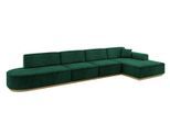 ECKSOFA Ottomane Rechts IREA-L3-v2 - 412x165x80 cm Grün