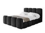 POLSTERBETT mit Bettkasten, Fußteil und Lattenrost, Boxbett ohne Matratze - KALA-Z 160x200 Schwarz