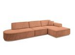 ECKSOFA Ottomane Rechts IREA-L2 - 328x171x83 cm Koralle