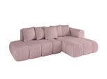 ECKSOFA Ottomane Rechts CLOUD-L-v1 280x185x90 Rosa Cord