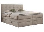 BOXSPRINGBETT LUKA KING 120/200 Beige Struktur - H4