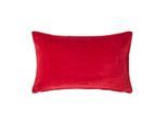 KISSENHÜLLE Baumwollsamt rot 30/50 cm