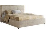 POLSTERBETT LERIO CLASSIC 200/200 - Dunkelbeige Strukture - Multipocket-Matratze