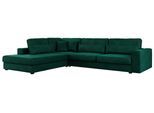 ECKSOFA Savona Dunkelgrün Velvet - links