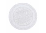 BADEMATTE 80 cm rund, 100% Baumwolle, wendbar